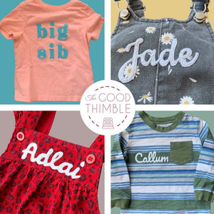 New Embroidery Workshop: Personalized Garments with The Good Thimble