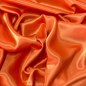 Polyester Satin Woven Fabric - Orange