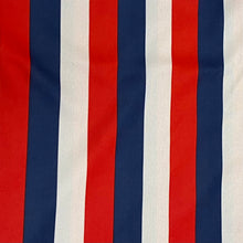 Load image into Gallery viewer, 246 Red Blue and White Striped Synthetic Knit Deadstock Remnant 1m Bundle
