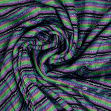 Load image into Gallery viewer, Polyester Knit- Twilight Stripes
