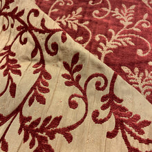 Load image into Gallery viewer, 100 Red Leaf Vine Upholstery Deadstock Remnant 1m Bundle
