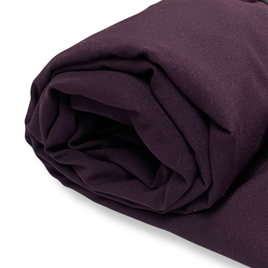 190 Eggplant Woven Synthetic Deadstock Remnant 4m Bundle
