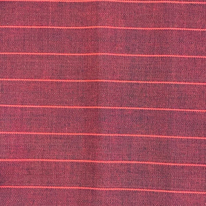 Wool Woven Fabric- Red Stripes
