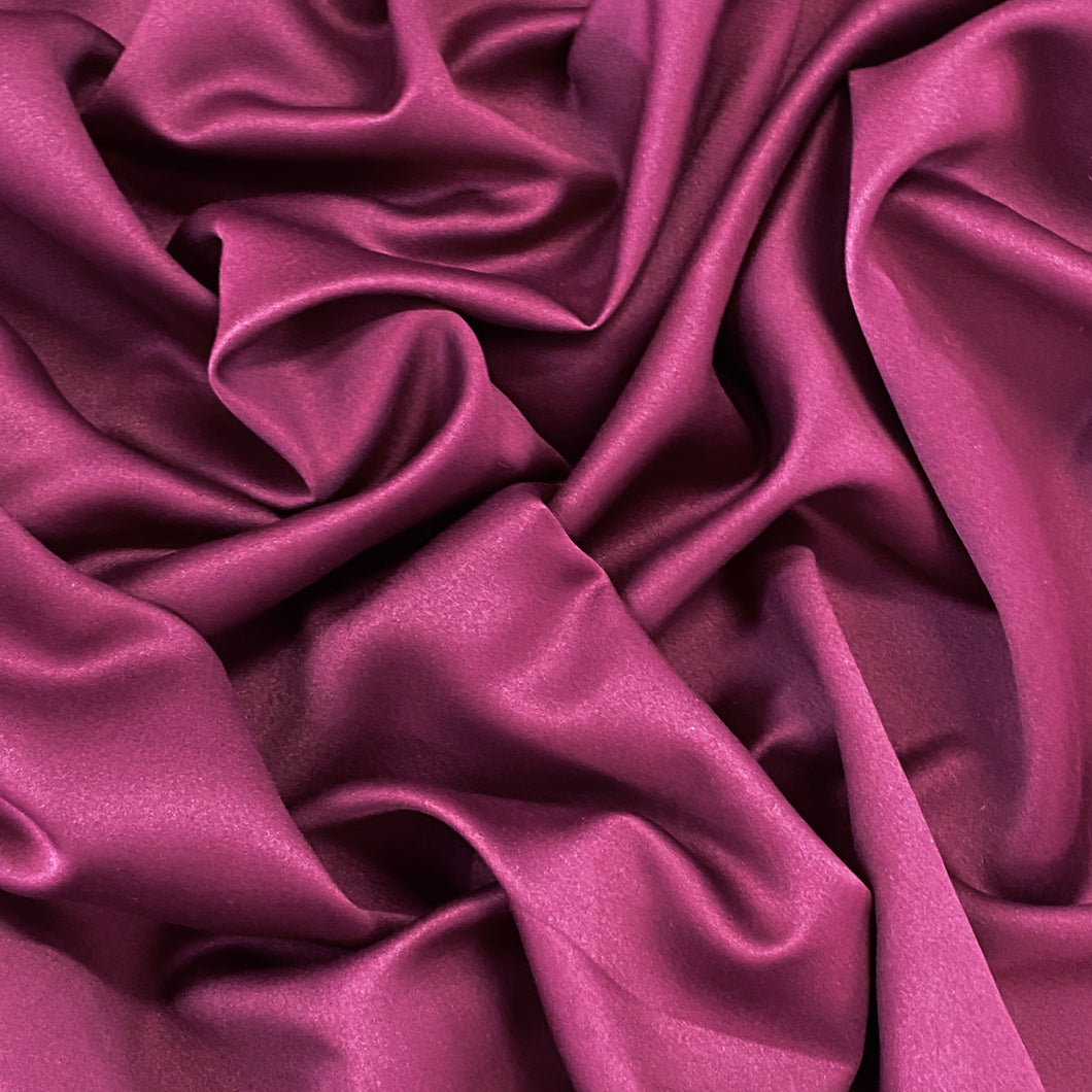 Polyester Satin Woven Fabric - Burgundy