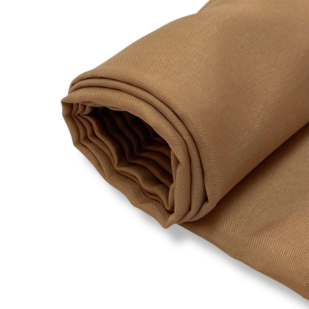 227 Warm Tan Synethic Woven Deadstock Remnant 1m Bundle