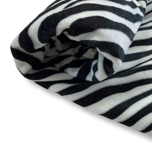 068 Zebra Print Velvet Deadstock Remnant 1m Bundle