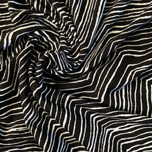 Load image into Gallery viewer, Rayon Knit - Chevrons- Black
