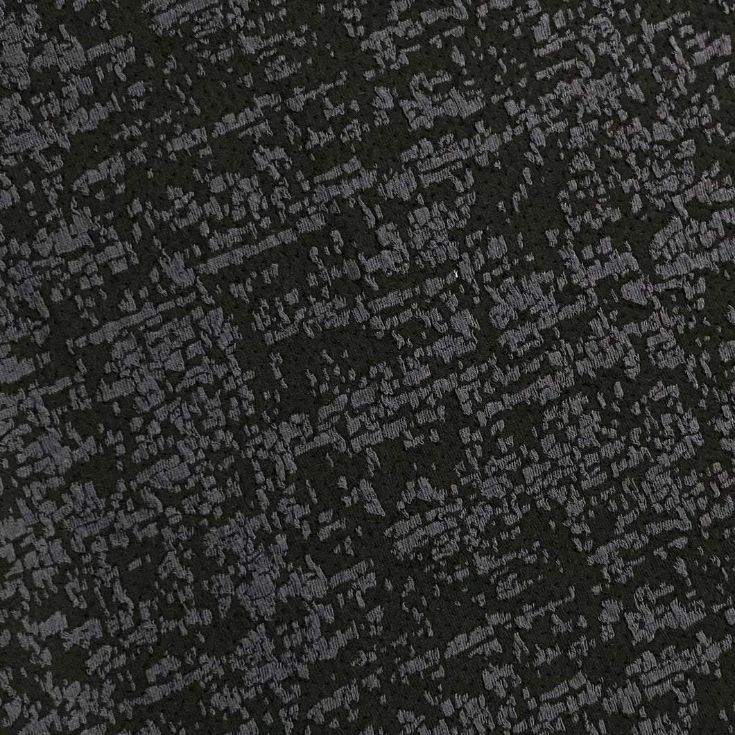 Abstract Dotted Interlocking Jersey Fabric- Dark Grey