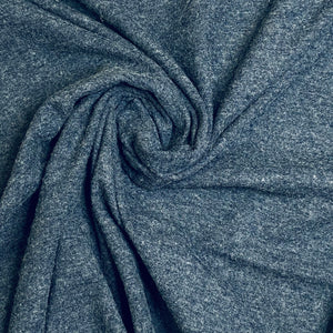 Premium Knits- Cotton Polyester Jersey- Blue Heather