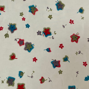 148 Mini Floral Print Synethic Woven Deadstock Remnant 2m Bundle