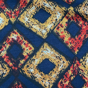 Double Knit Jacquard- Geometric Squares