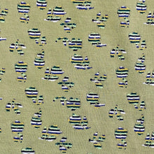 Load image into Gallery viewer, Polyester Knit - Green and Striped Double Faced Print
