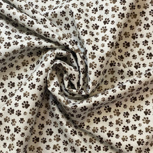 Load image into Gallery viewer, Chocolate Paws-Printed Cotton Sateen
