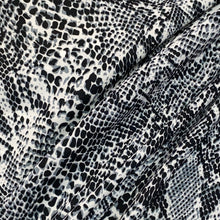 Load image into Gallery viewer, Monochrome Reptile Print Chiffon
