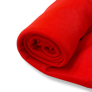 239 Bright Red Synthetic Knit Deadstock Remnant 1m Bundle