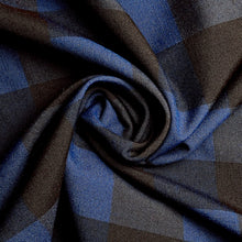 Load image into Gallery viewer, Wool Suiting - Blue Buffalo Check
