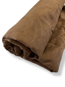 070 Chocolate Brown Microsuede Upholstery Deadstock Remnant 1m Bundle