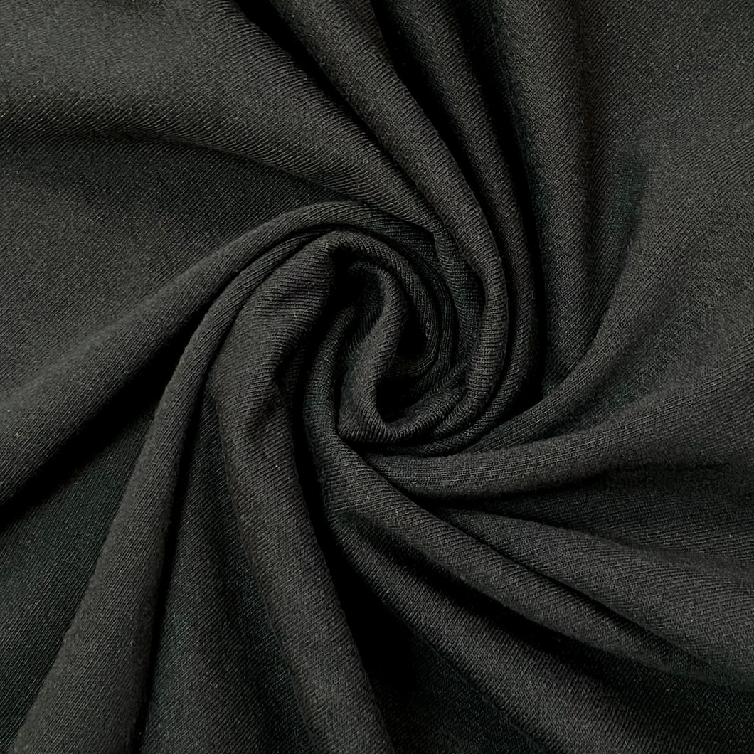 Cotton Sweatshirt Fleece- Black
