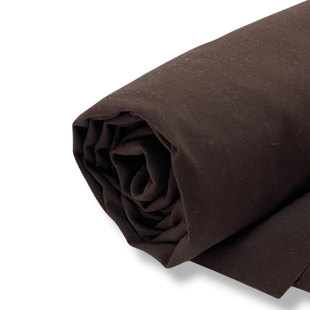 221 Brown Mediumweight Woven Deadstock Remnant 1m Bundle