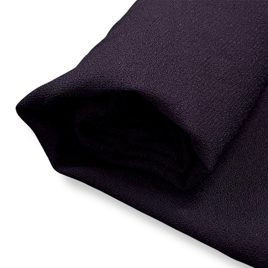 232 Black Georgette Woven Deadstock Remnant 1m Bundle