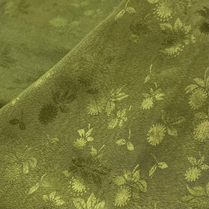 011 Periodot Green Damask Woven Deadstock Remnant 3m Bundle