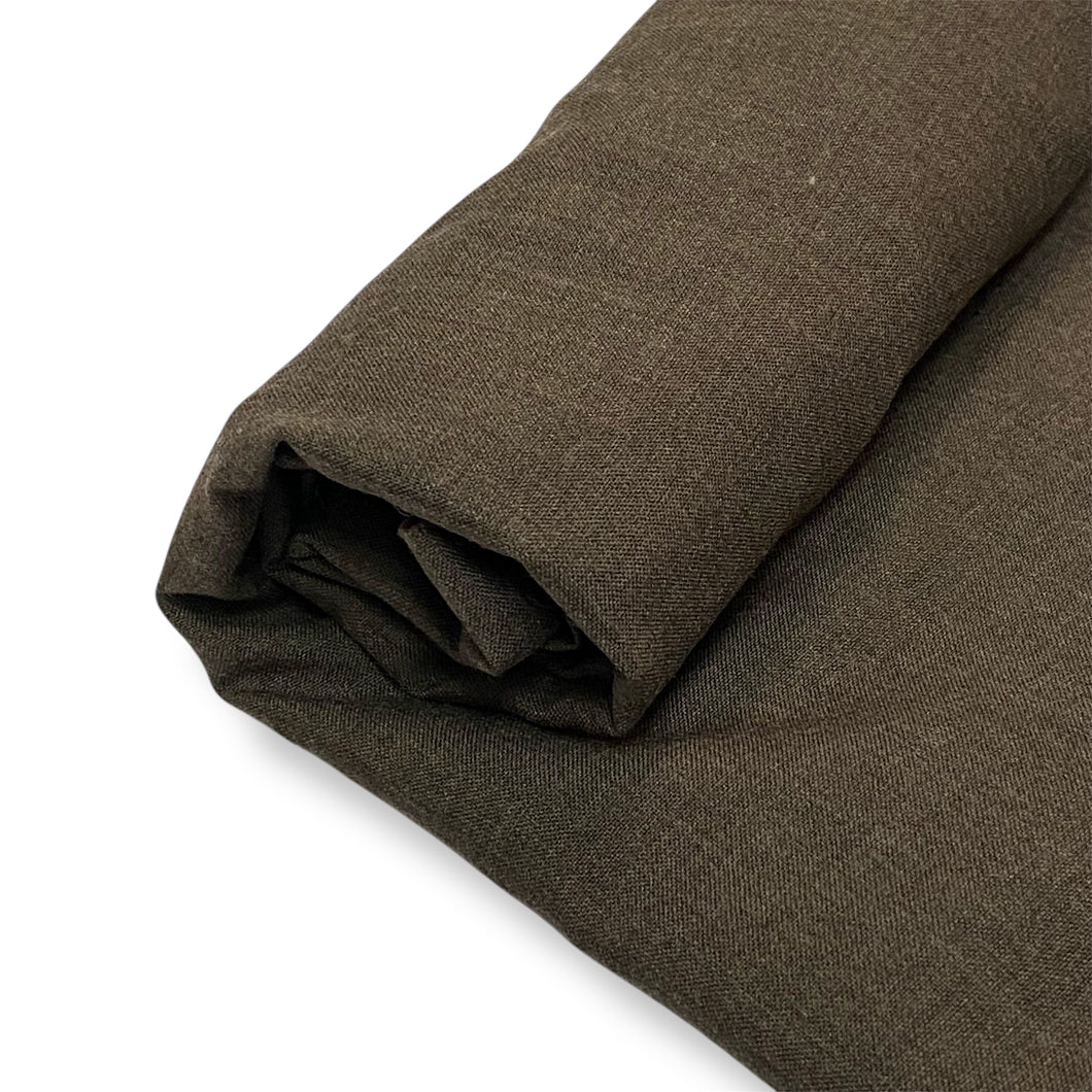 Oxford Brown Woven Deadstock Remnant 1m Bundle