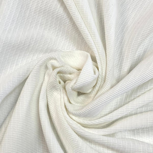 Cotton Blend Baby Waffle Knit- White