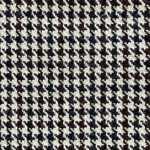 Wool Woven Fabric- Brown Houndstooth