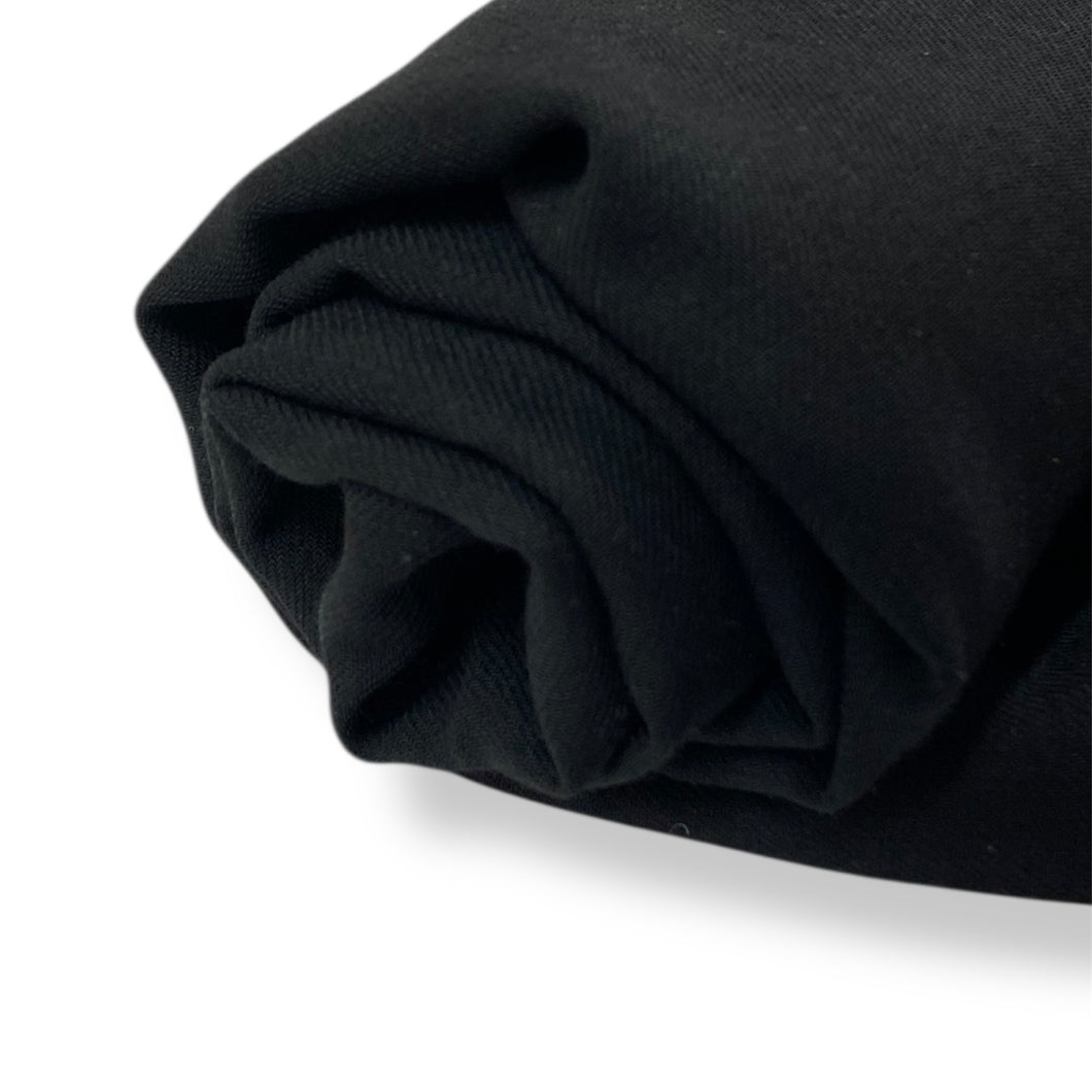 185 Black Twill Woven Deadstock Remnant 2m Bundle