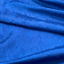 Load image into Gallery viewer, Polyester Taffeta Woven Fabric - Washed Finish- Cobalt Blue
