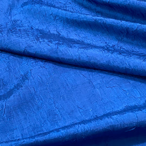 Polyester Taffeta Woven Fabric - Washed Finish- Cobalt Blue