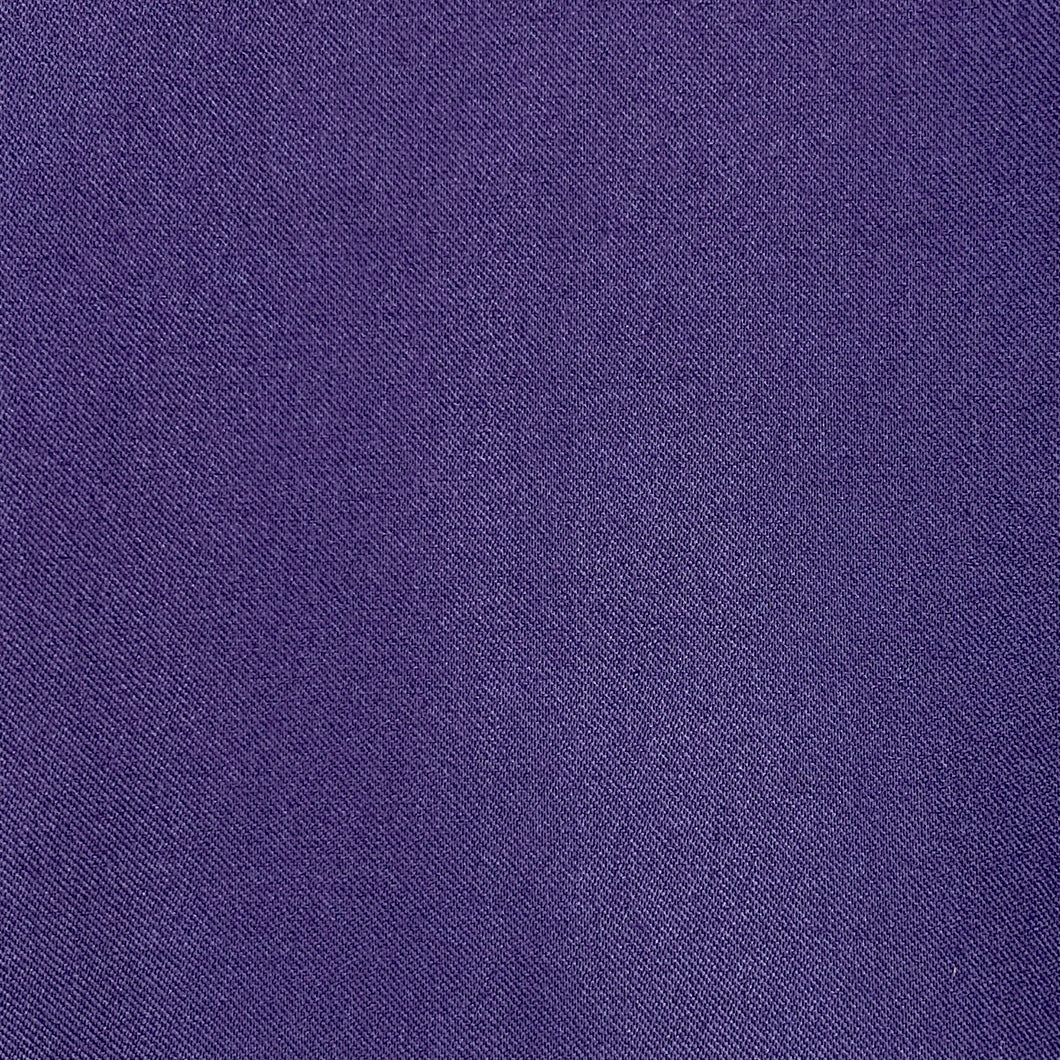 Wool Woven Fabric- Eggplant