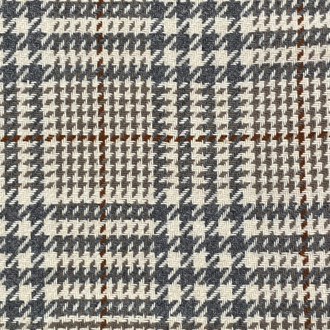 Woven Wool Fabric - Houndstooth Plaid