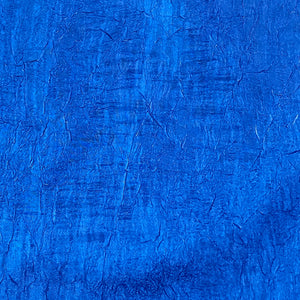Polyester Taffeta Woven Fabric - Washed Finish- Cobalt Blue
