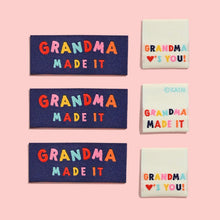 Load image into Gallery viewer, Grandma Made It Woven Labels by KATM | Pack of 6 Labels

