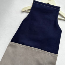 Load image into Gallery viewer, 7-10yr Denim &amp; Grey Kid&#39;s Apron
