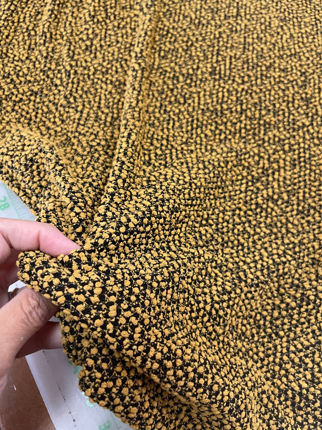 Bubbly Weave Knit, Mustard