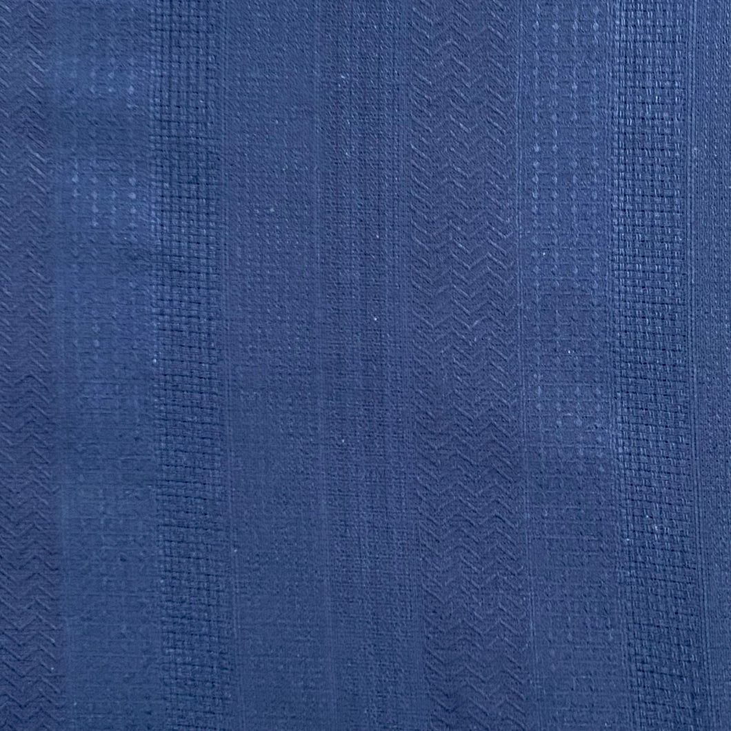 Wool Woven Fabric- Textured Dark Blue