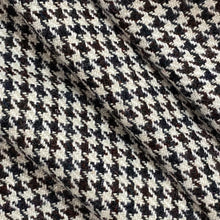 Load image into Gallery viewer, Wool Woven Fabric- Brown Houndstooth
