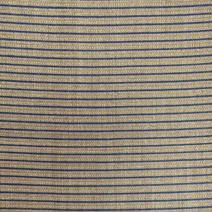 Wool Woven Fabric- Brown and Navy Stripes