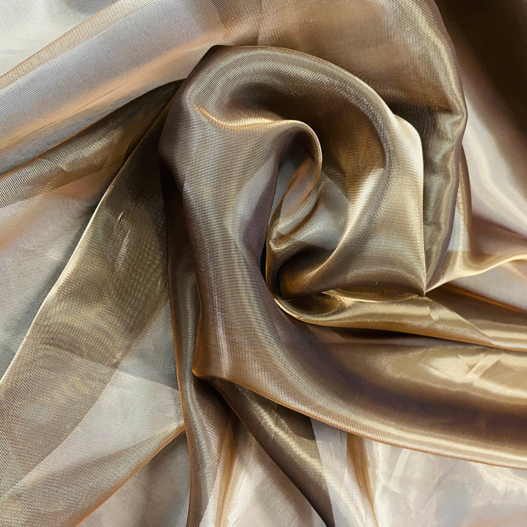 Organza Woven Fabric - Bronze