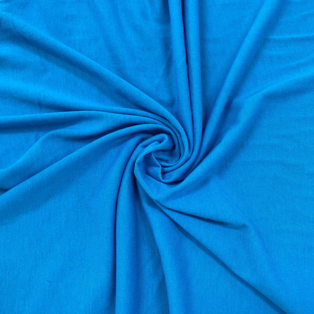 Premium Knits- Bamboo Cotton Jersey - Parrot Blue