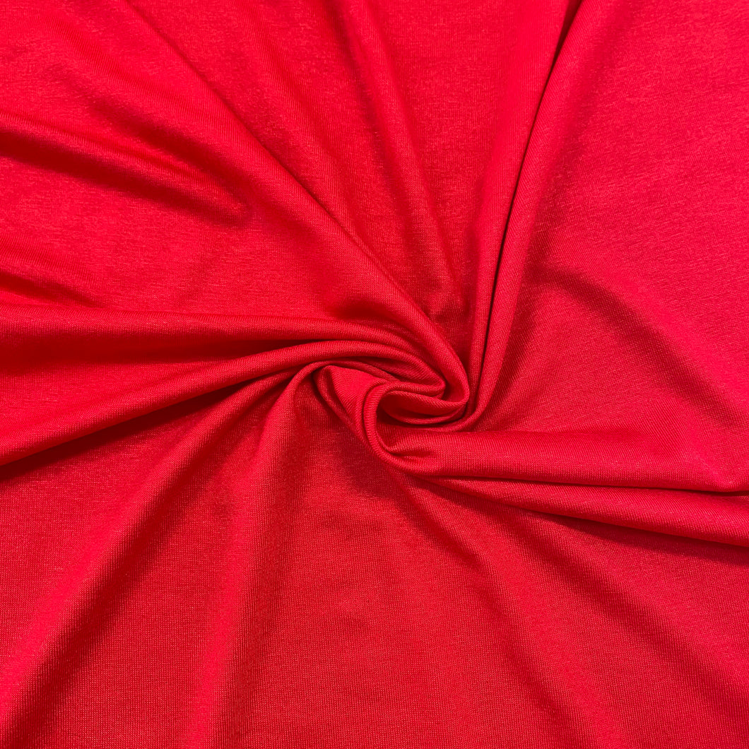Premium Knits- Bamboo Cotton Jersey - Red