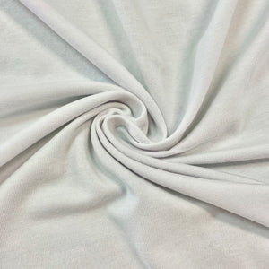Premium Knits- Bamboo Cotton Jersey - White