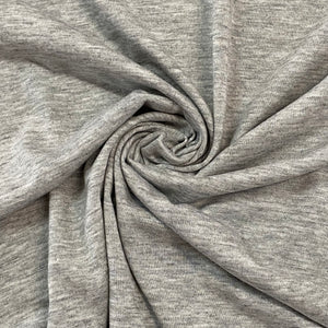 Premium Knits- Bamboo Cotton Jersey - Heathered Grey