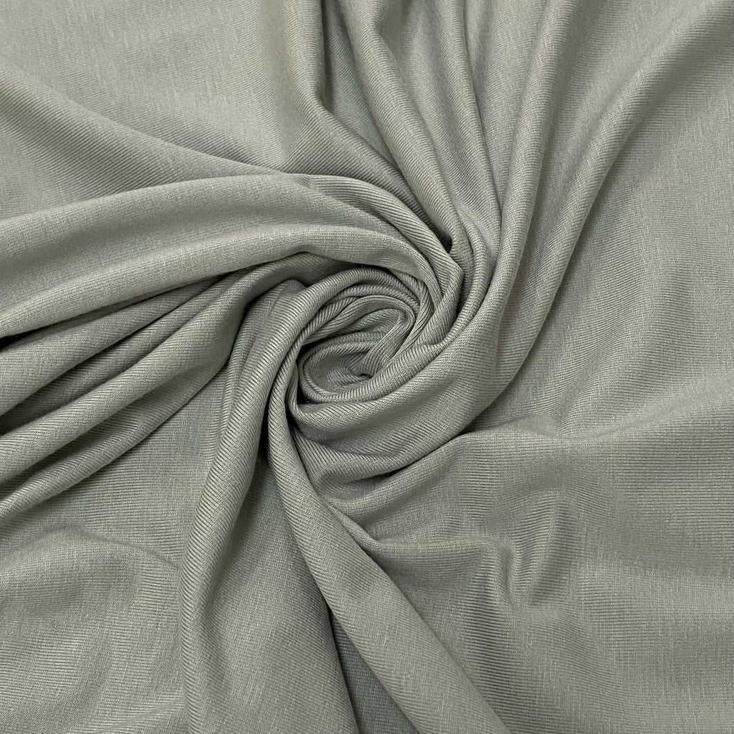 Premium Knits- Bamboo Jersey - Light Sage Grey