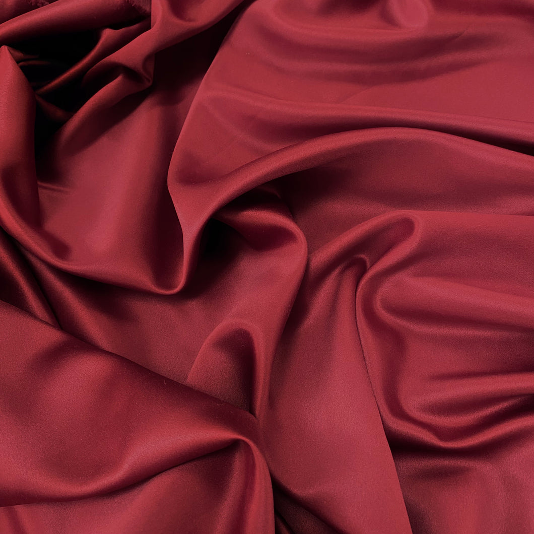 Polyester Satin Woven Fabric - Red