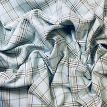 Load image into Gallery viewer, Cotton Blend Flannel Plaid, Ice Blue
