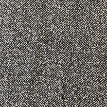 Load image into Gallery viewer, Polyester Woven Fabric - Black/White Herringbone

