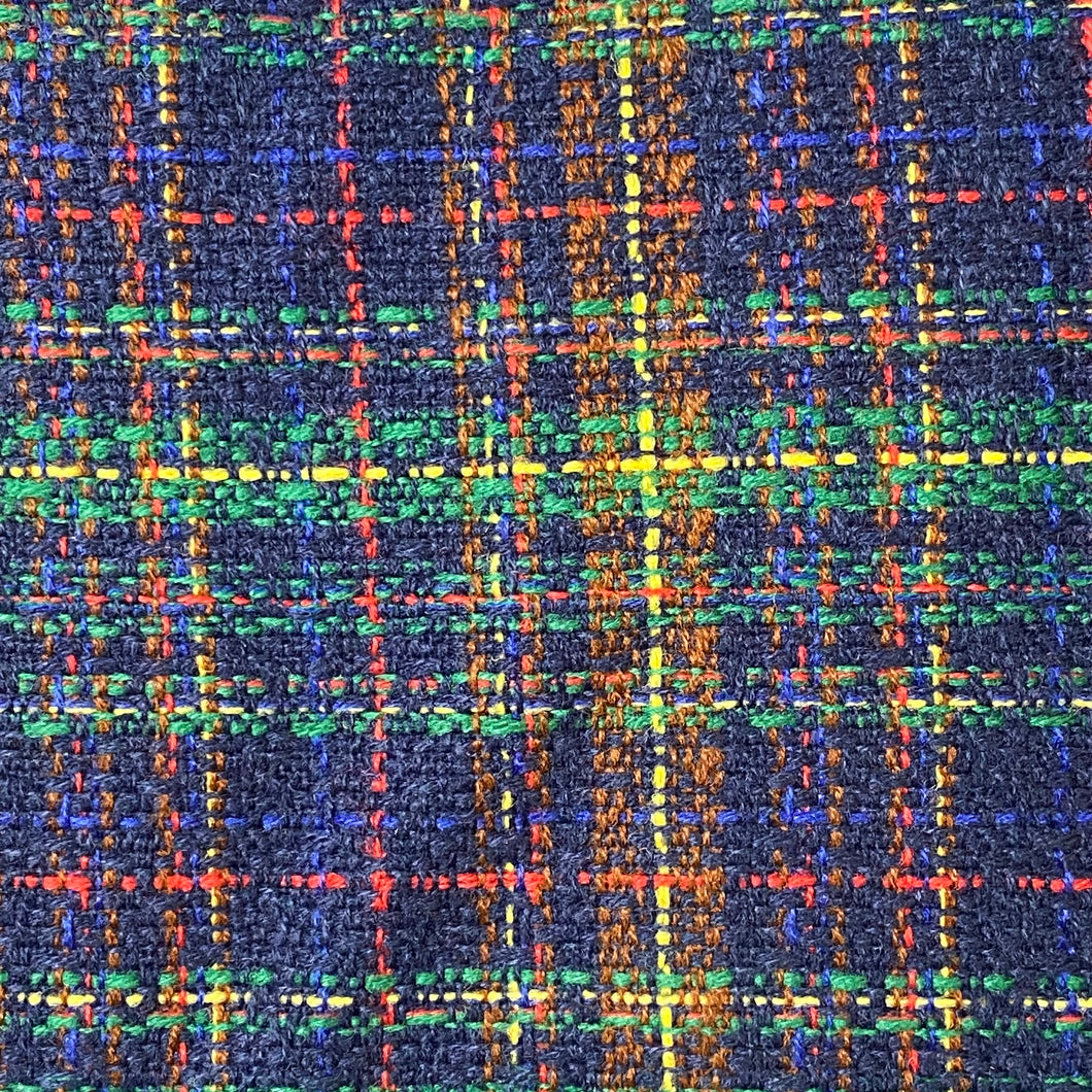 Wool - Poly Woven Fabric - Multicoloured Tartan